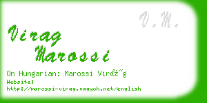 virag marossi business card